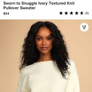 Cream pullover sweater